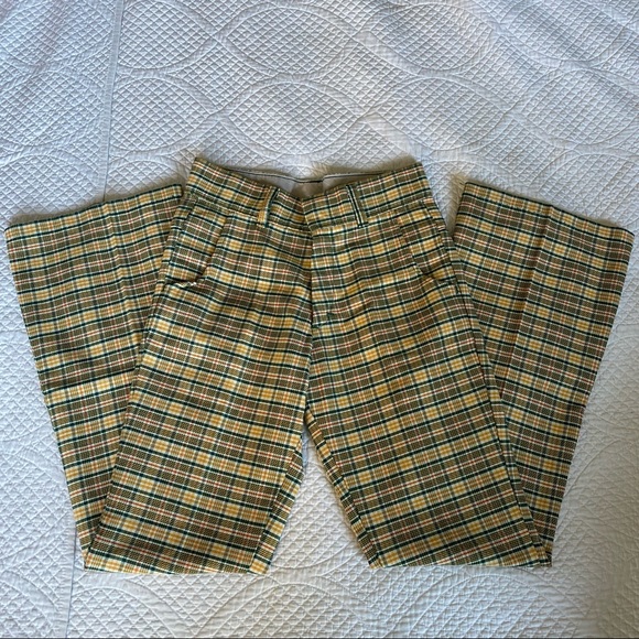 Toughskins Pants - Plaid Flare Pants